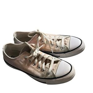 Converse Pink and White Canvas Sneakers, 7
